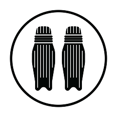 Image showing Cricket leg protection icon