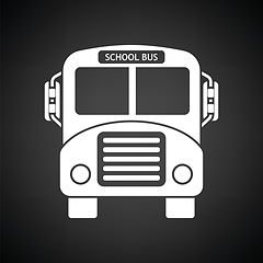 Image showing School bus icon