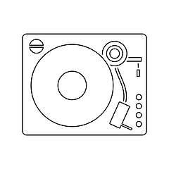 Image showing Vinyl player icon