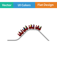 Image showing Small roller coaster icon
