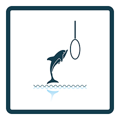 Image showing Jump dolphin icon