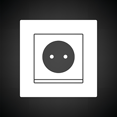 Image showing Europe electrical socket icon