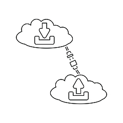 Image showing Cloud connection icon