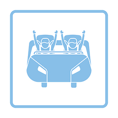 Image showing Roller coaster cart icon