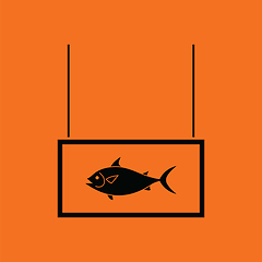 Image showing Fish market department icon