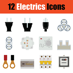 Image showing Electrics icon set 