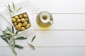 Image showing Olive oil bottle