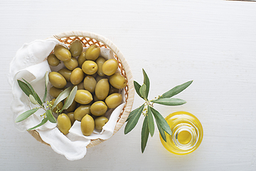 Image showing Olive oil bottle