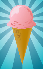 Image showing Ice cream cone illustration