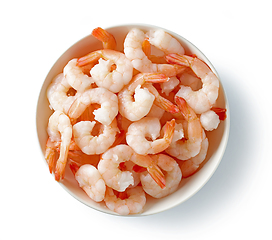 Image showing bowl of prawns