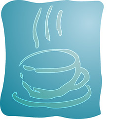 Image showing Cup of coffee illustration