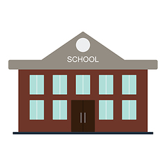 Image showing School building icon