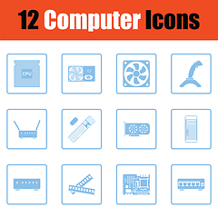 Image showing Set of computer icons