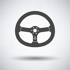 Image showing Icon of  steering wheel 