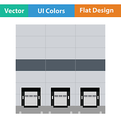 Image showing Warehouse logistic concept icon