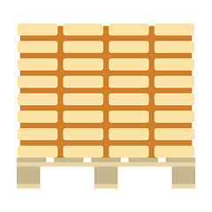 Image showing Icon of construction pallet 