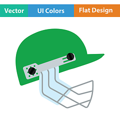 Image showing Cricket helmet icon