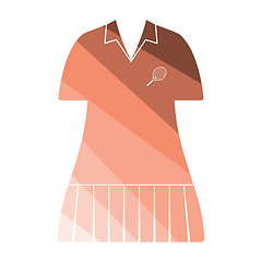 Image showing Tennis woman uniform icon