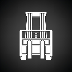 Image showing Warehouse forklift icon