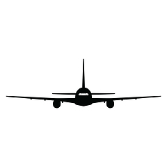 Image showing Airplane silhouette