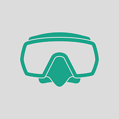 Image showing Icon of scuba mask 