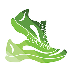 Image showing Fitness sneakers icon