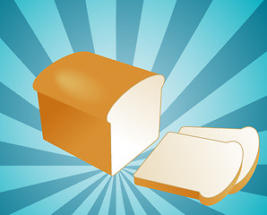 Image showing Sliced bread illustration