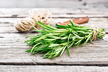 Image showing Rosemary fresh on the board