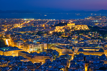 Image showing Iconic Parthenon Temple at the Acropolis of Athens, Greece