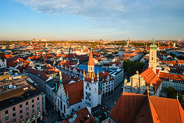 Image showing Aerial view of Munich