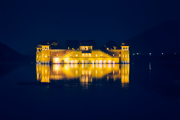 Image showing Jal Mahal Water Palace. Jaipur, Rajasthan, India