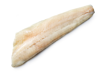 Image showing fresh raw zander filet cut 