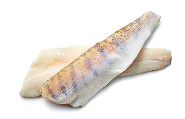 Image showing fresh raw zander filet