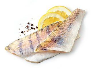 Image showing fresh raw zander filet