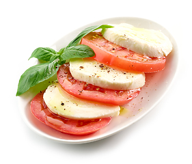 Image showing Tomato and mozzarella