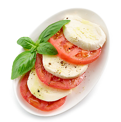 Image showing Tomato and mozzarella