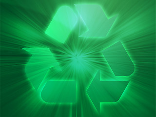 Image showing Recycling eco symbol