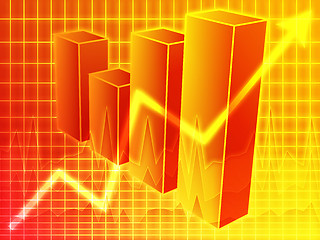 Image showing Financial barchart