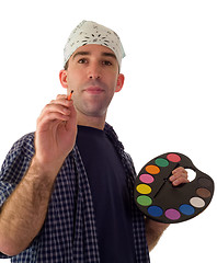 Image showing Male Painter