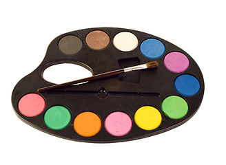 Image showing Isolated Paint Palette