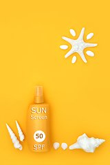 Image showing UV Factor 50 Sunscreen for Skincare Protection