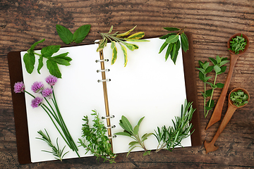 Image showing Freshly Picked Herbs for Food Seasoning