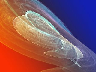 Image showing Wavy glowing colors