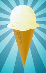 Image showing Ice cream cone illustration