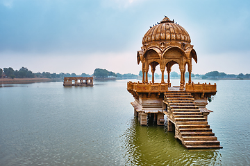 Image showing Indian landmark Gadi Sagar in Rajasthan