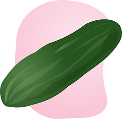 Image showing Cucumber illustration