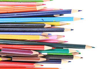 Image showing color crayons isolated