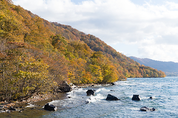 Image showing Towada at autumn season