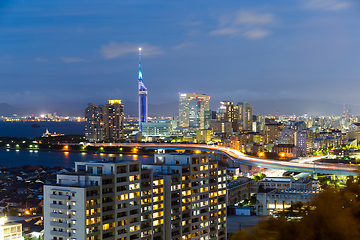 Image showing Fukuoka night