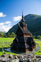 Image showing Borgund Stave Church, Sogn og Fjordane, Norway